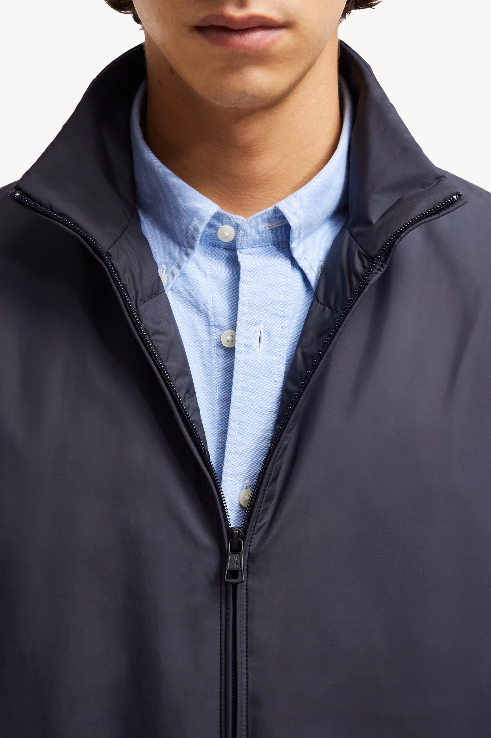 Plumífero corto Berre Hombre Azul oscuro Moncler 7